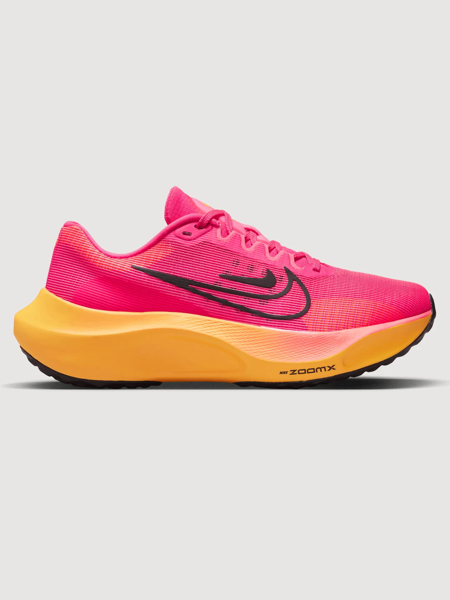 Nike Zoom Fly 5 - HYPER PINK BLACK LASER ORANGE sold by Carbon38