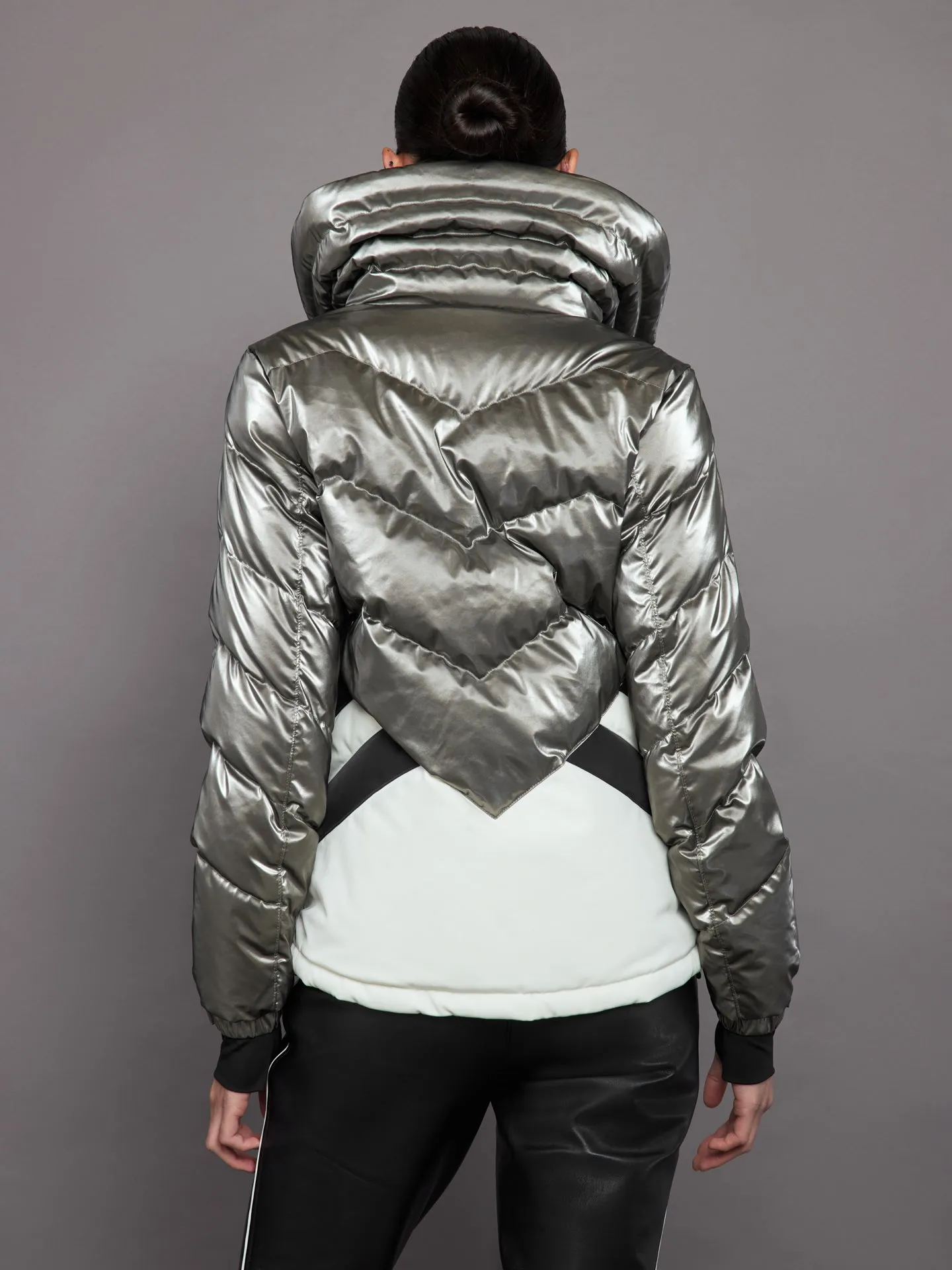 Ski Duvet Jacket - Snow White/ Silver sold by Carbon38 product image thumbnail 5