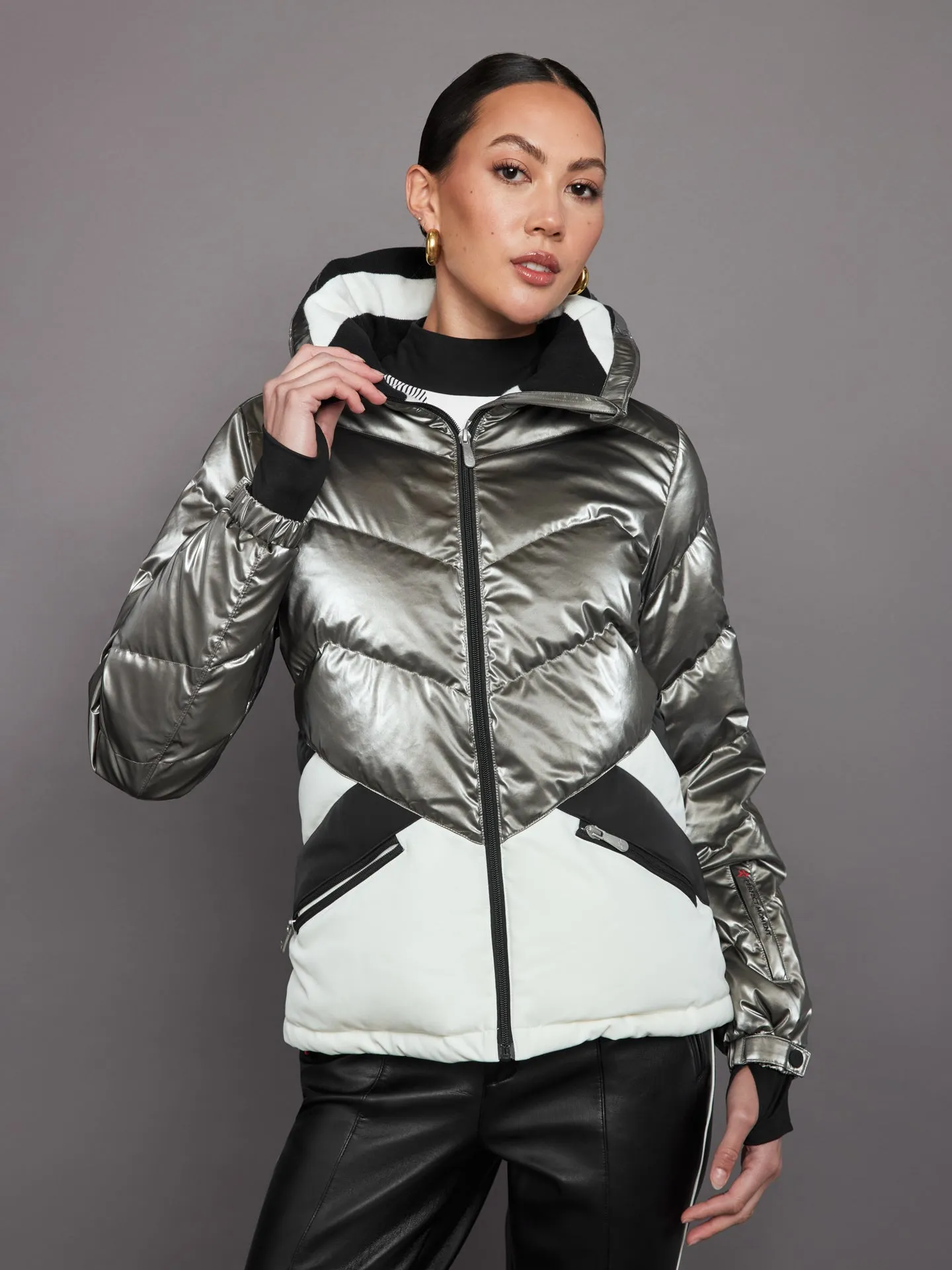 Ski Duvet Jacket - Snow White/ Silver sold by Carbon38 product image thumbnail 3