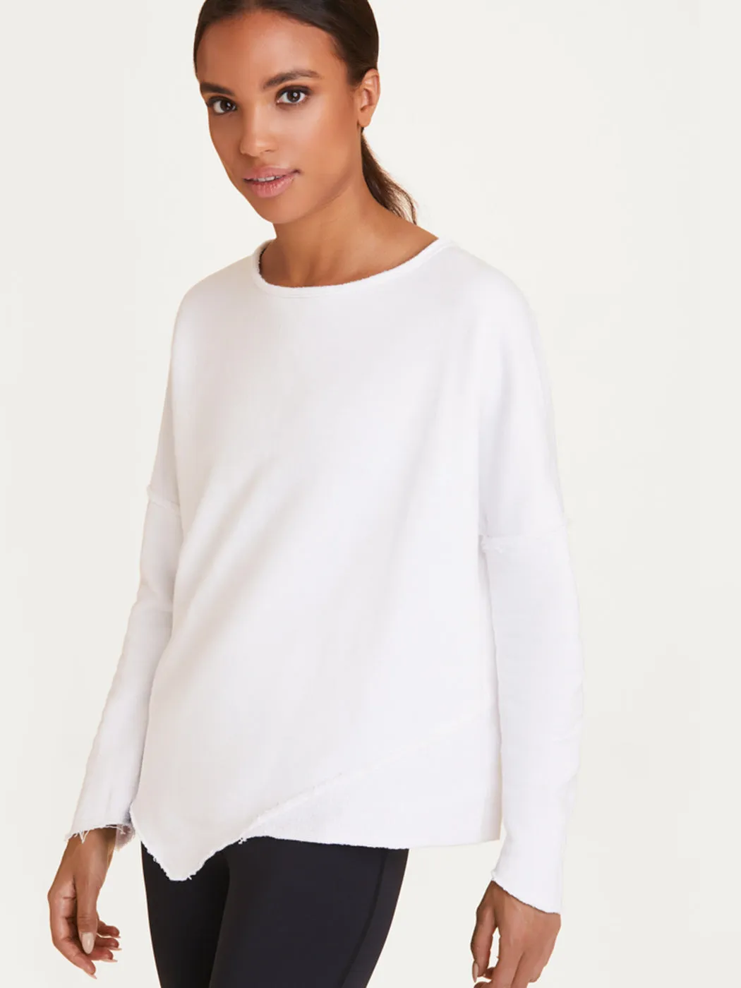 Exhale Sweatshirt - WHITE sold by Carbon38