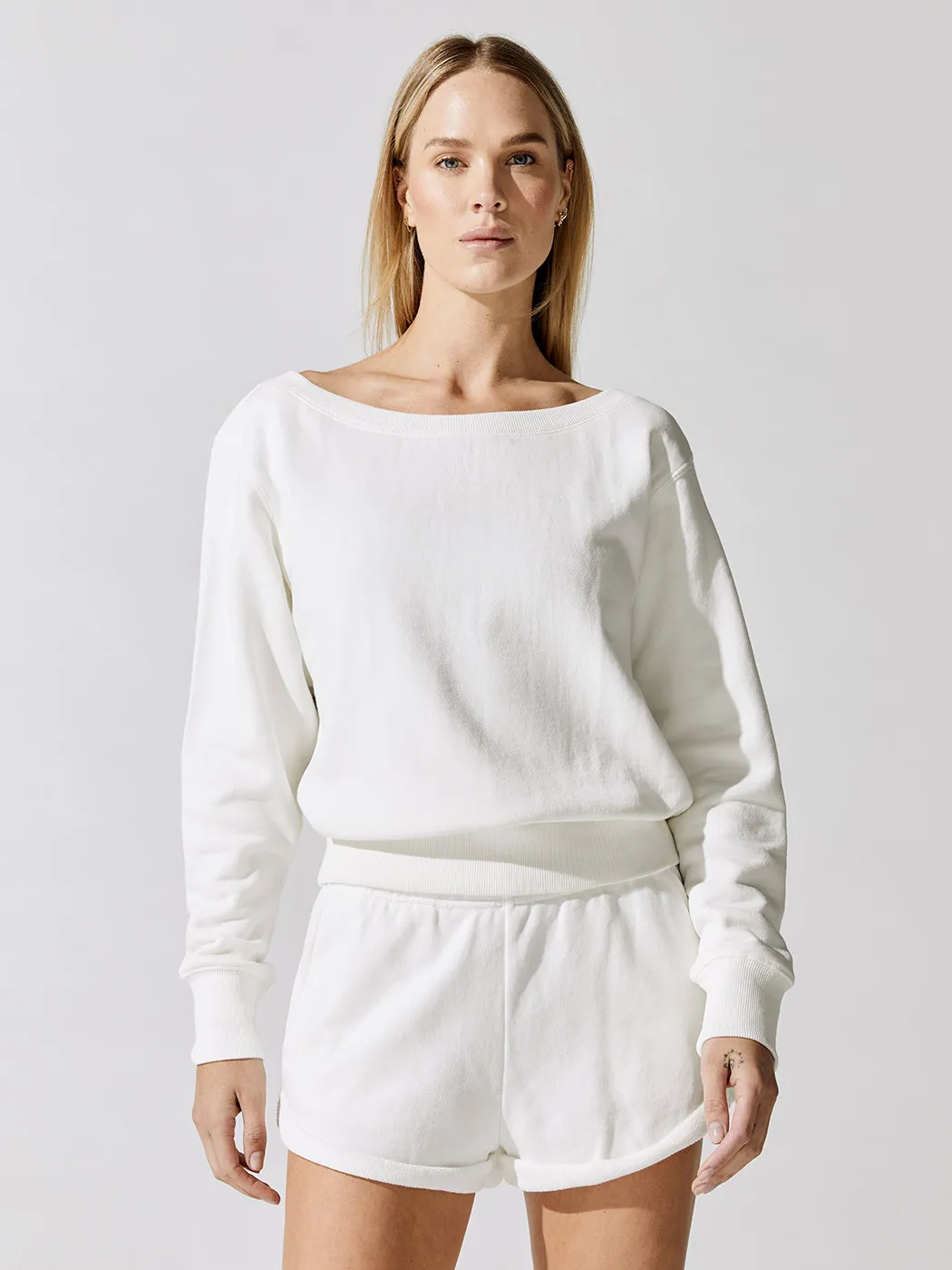 Terry Vida Sweatshirt - Stone sold by Carbon38