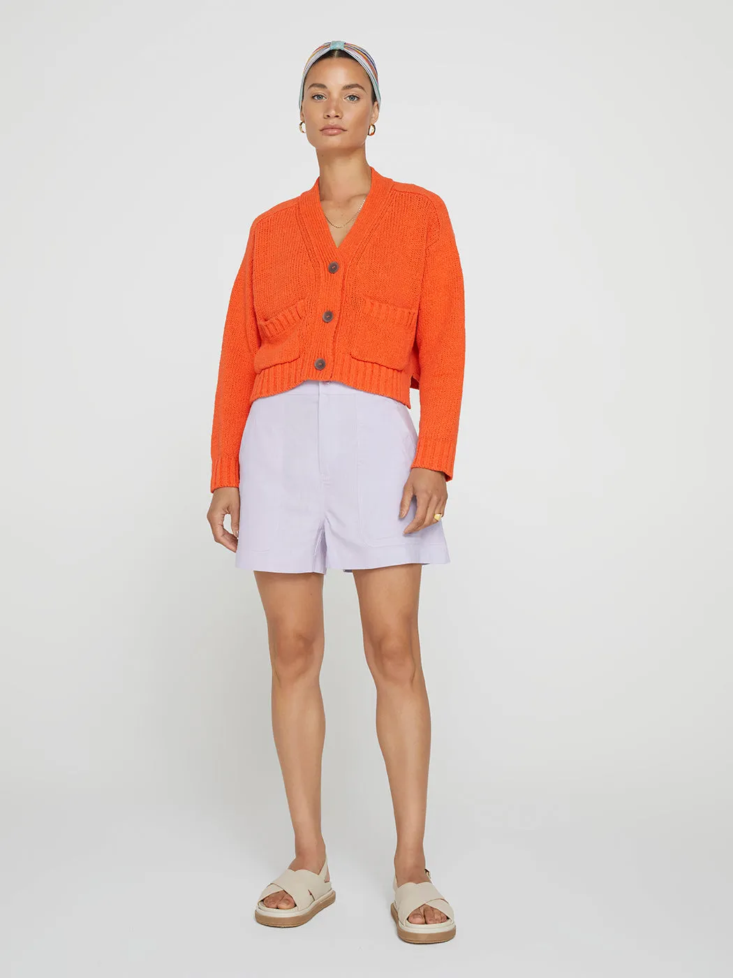 Cropped Cardigan - Papaya sold by Carbon38 product image thumbnail 4