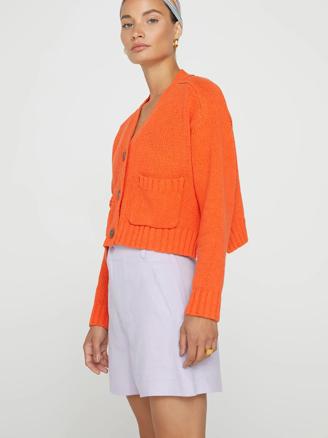 Cropped Cardigan - Papaya sold by Carbon38 product image thumbnail 5