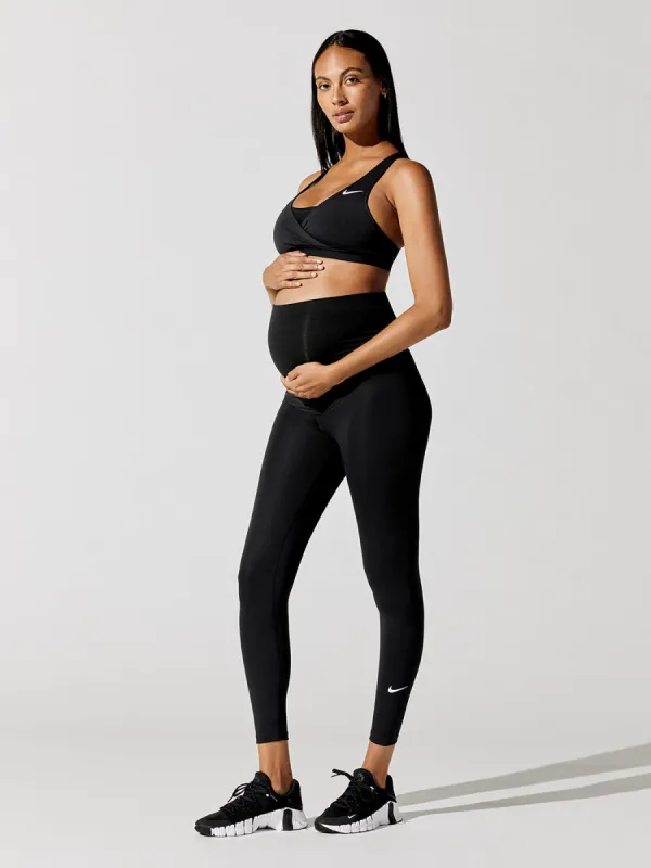 Nike Maternity Dri Fit High Rise Leggings - Black made by Nike