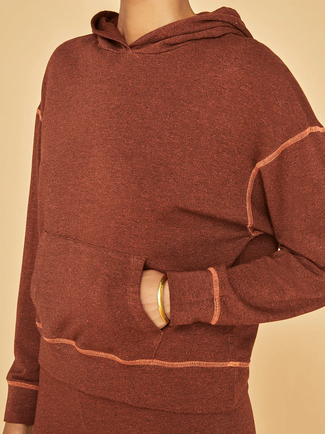 Pocket Hoodie - Rust sold by Carbon38 product image thumbnail 4