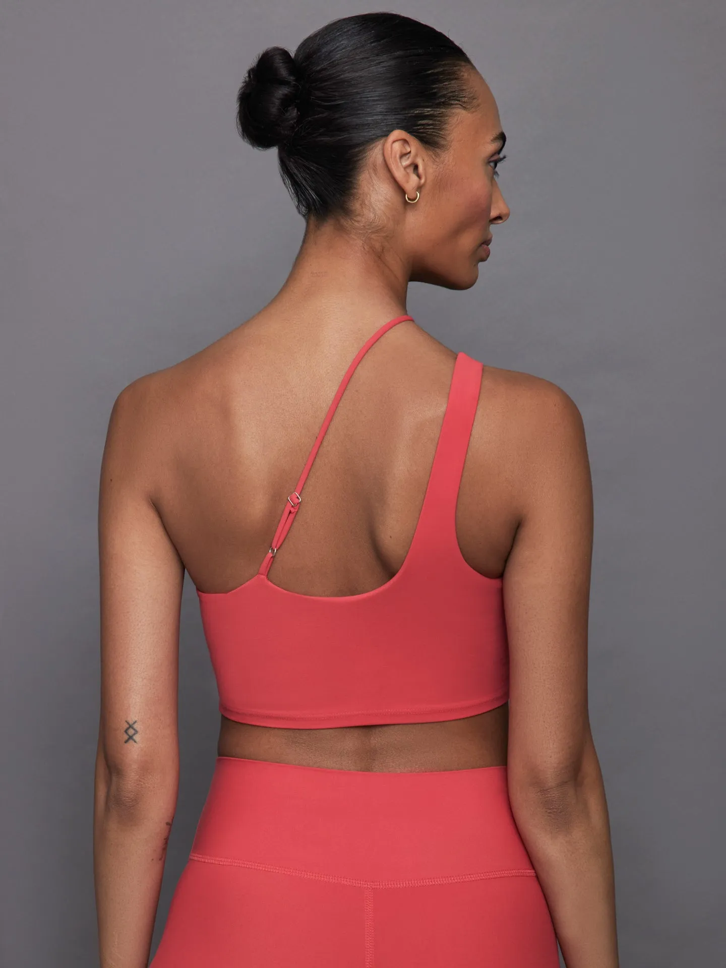 One Shoulder Convertible Bra Top in Melt - Tomato sold by Carbon38 product image thumbnail 4