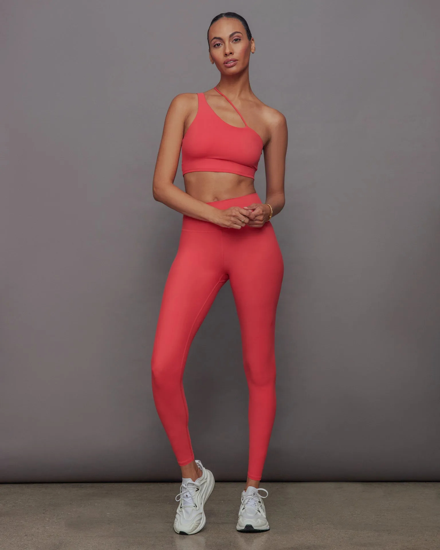 One Shoulder Convertible Bra Top in Melt - Tomato sold by Carbon38 product image thumbnail 2