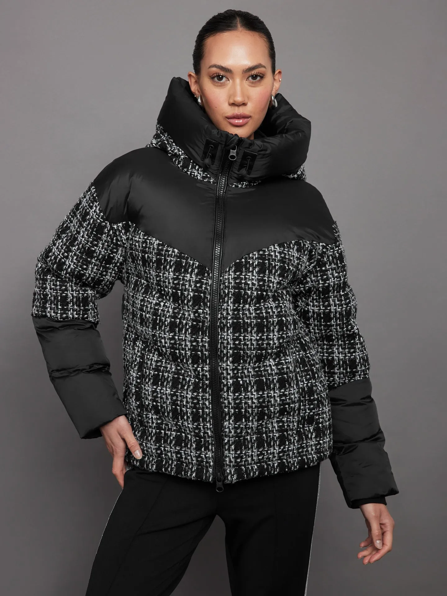 Irina Boucle Puffer - Black Combo sold by Carbon38
