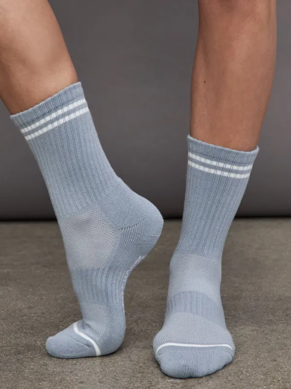 Boyfriend Socks - Blue Grey sold by Carbon38