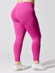 High Rise Full-length Legging In Diamond Compression - Magenta sold by Carbon38