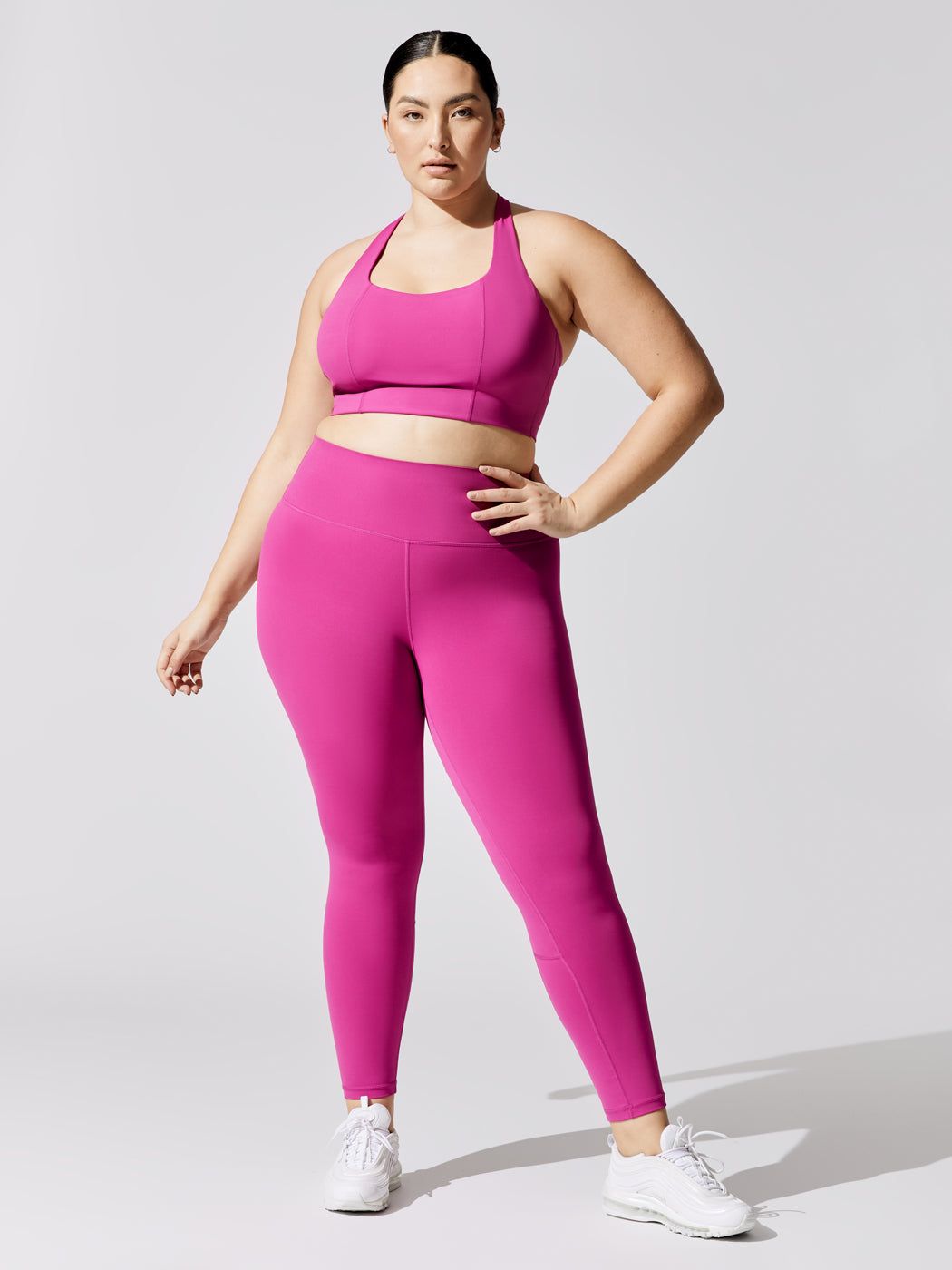 High Rise Full-length Legging In Diamond Compression - Magenta sold by Carbon38 product image thumbnail 2