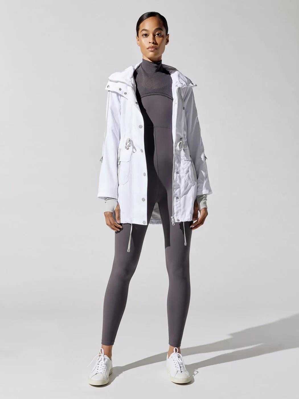 Solid Anorak - White sold by Carbon38 product image thumbnail 4