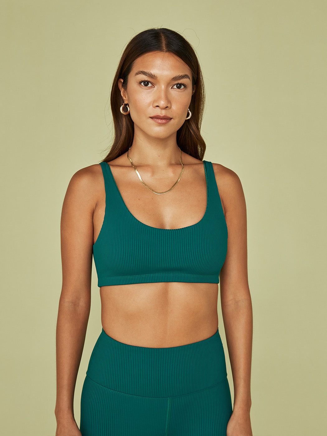 Ribbed Bra - Malachite sold by Carbon38 product image thumbnail 4