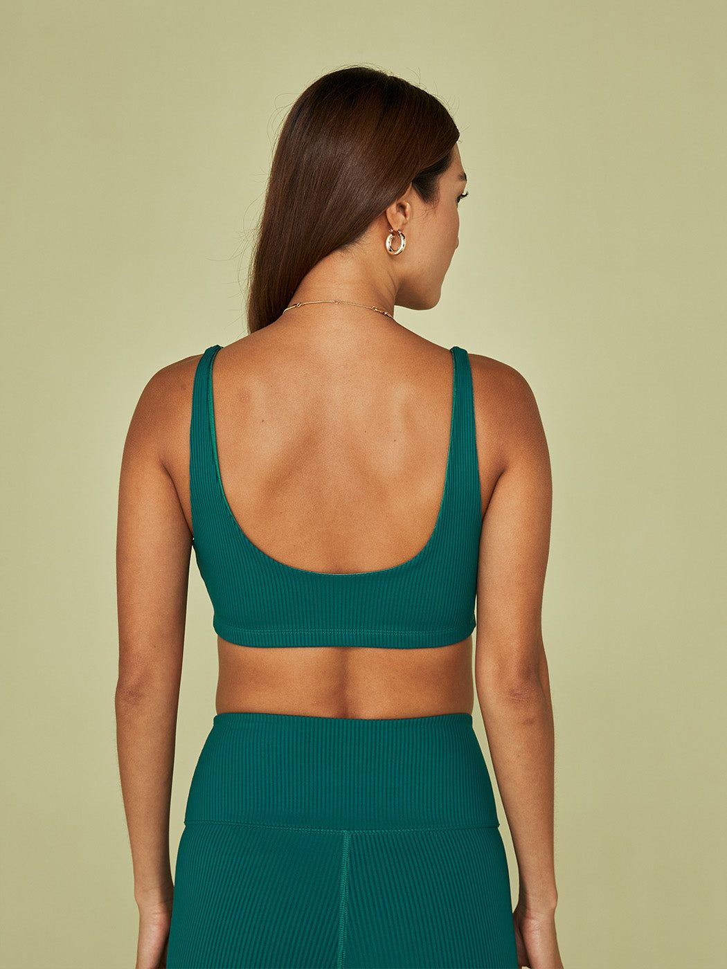 Ribbed Bra - Malachite sold by Carbon38 product image thumbnail 5