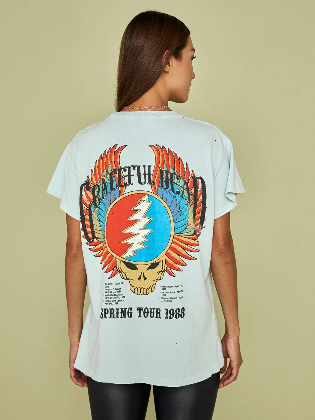 The Grateful Dead Destroyed Unisex Tee - Cloud sold by Carbon38 product image thumbnail 2