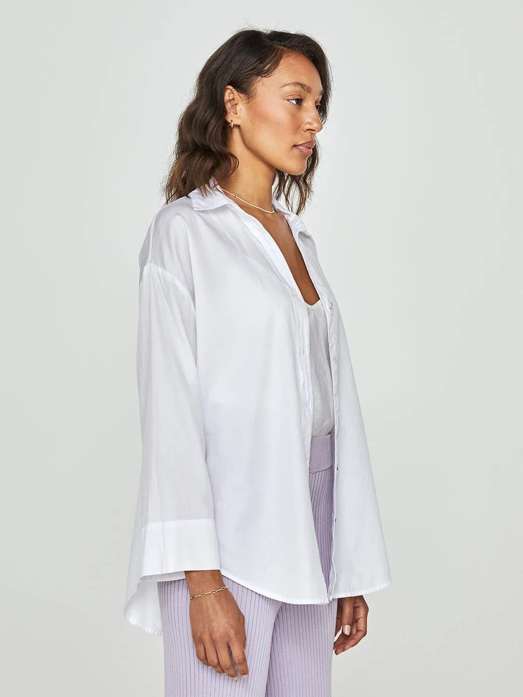 Cool Cotton Tunic Shirt - White sold by Carbon38 product image thumbnail 3