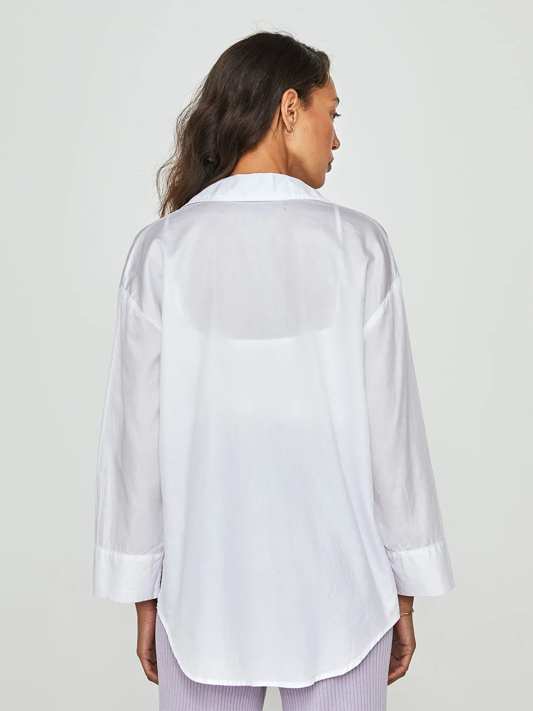 Cool Cotton Tunic Shirt - White sold by Carbon38 product image thumbnail 4