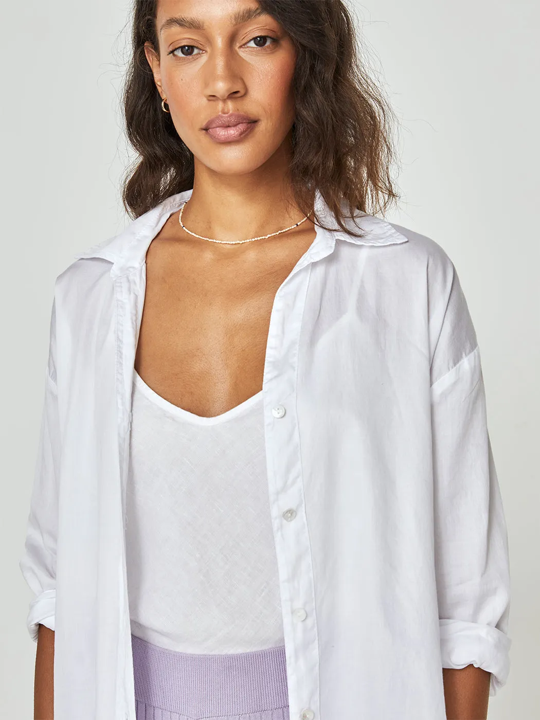 Cool Cotton Tunic Shirt - White sold by Carbon38 product image thumbnail 5