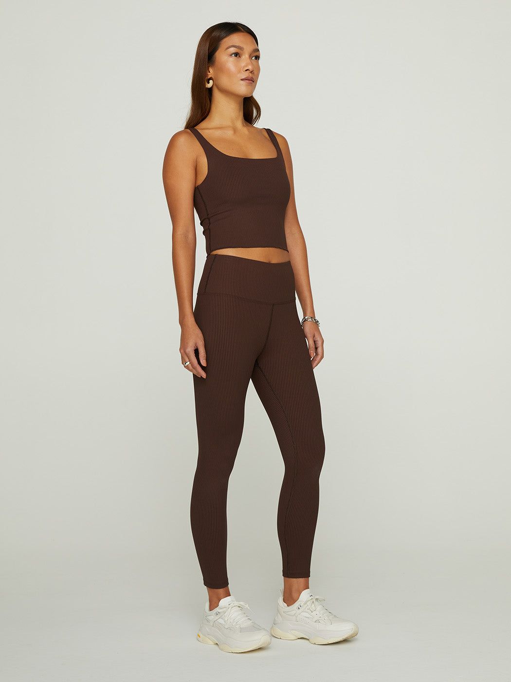 Ribbed Tank - Dark Oak sold by Carbon38 product image thumbnail 5