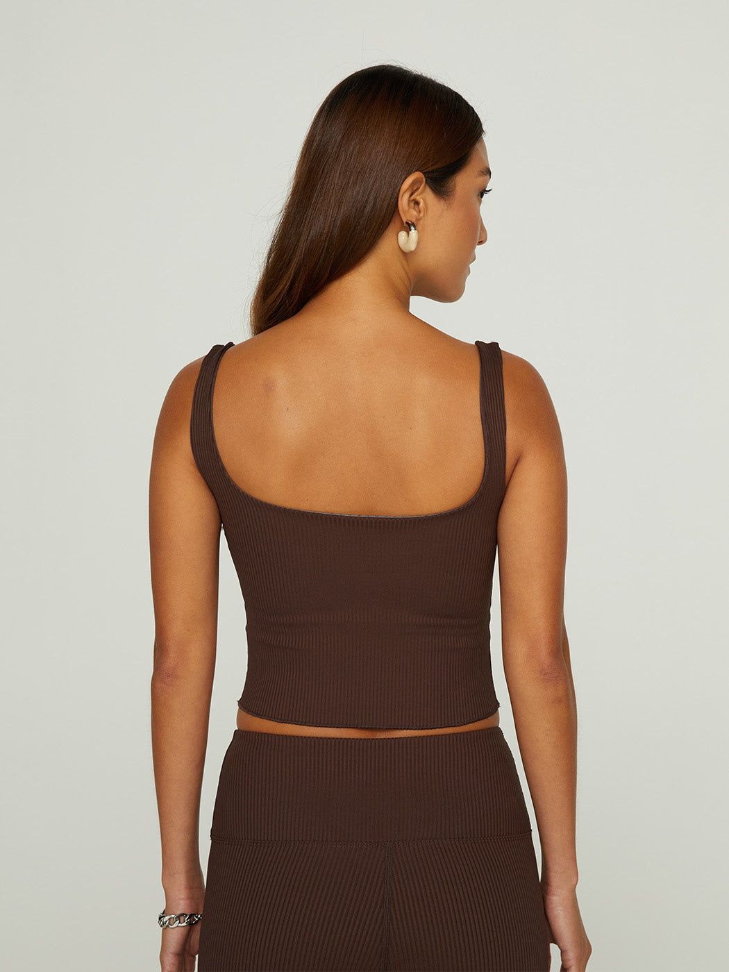 Ribbed Tank - Dark Oak sold by Carbon38 product image thumbnail 2