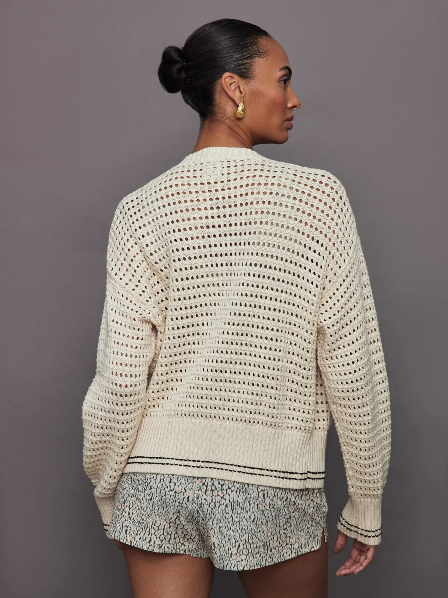 Kris Relaxed Fit Knit Jacket - Birch sold by Carbon38 product image thumbnail 4