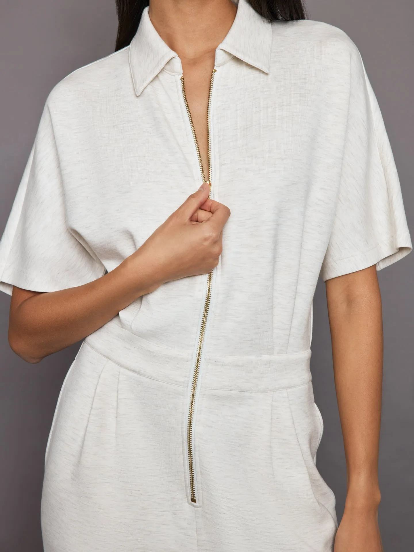 Corrine Jumpsuit - Ivory Marl sold by Carbon38 product image thumbnail 2