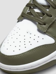 Nike Dunk Low - White/Medium Olive-White sold by Carbon38