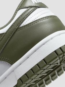 Nike Dunk Low - White/Medium Olive-White sold by Carbon38