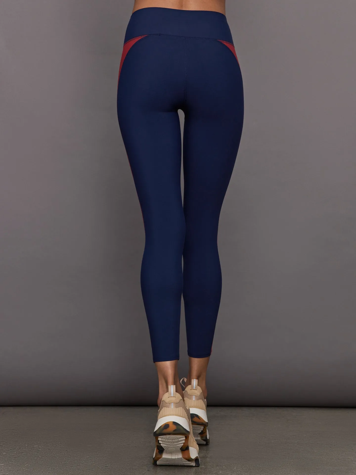 Colorblock Legging in Melt - Navy / Red Dahlia sold by Carbon38 product image thumbnail 3