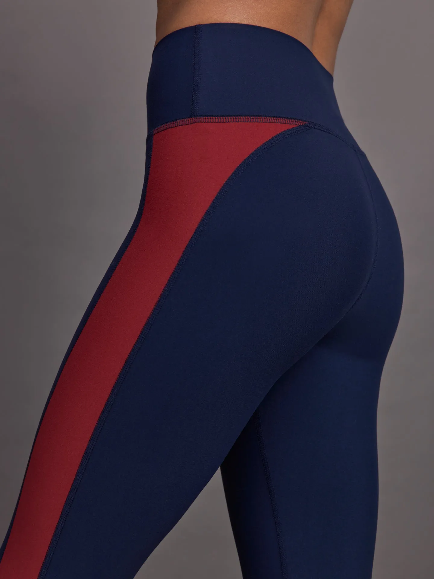 Colorblock Legging in Melt - Navy / Red Dahlia sold by Carbon38 product image thumbnail 4