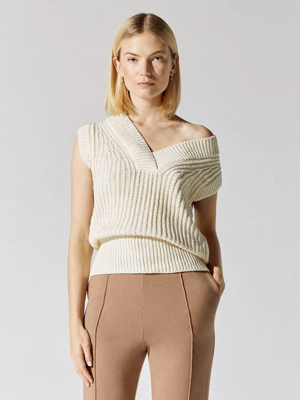 Uma Sleeveless Top - Vanilla sold by Carbon38 product image thumbnail 2