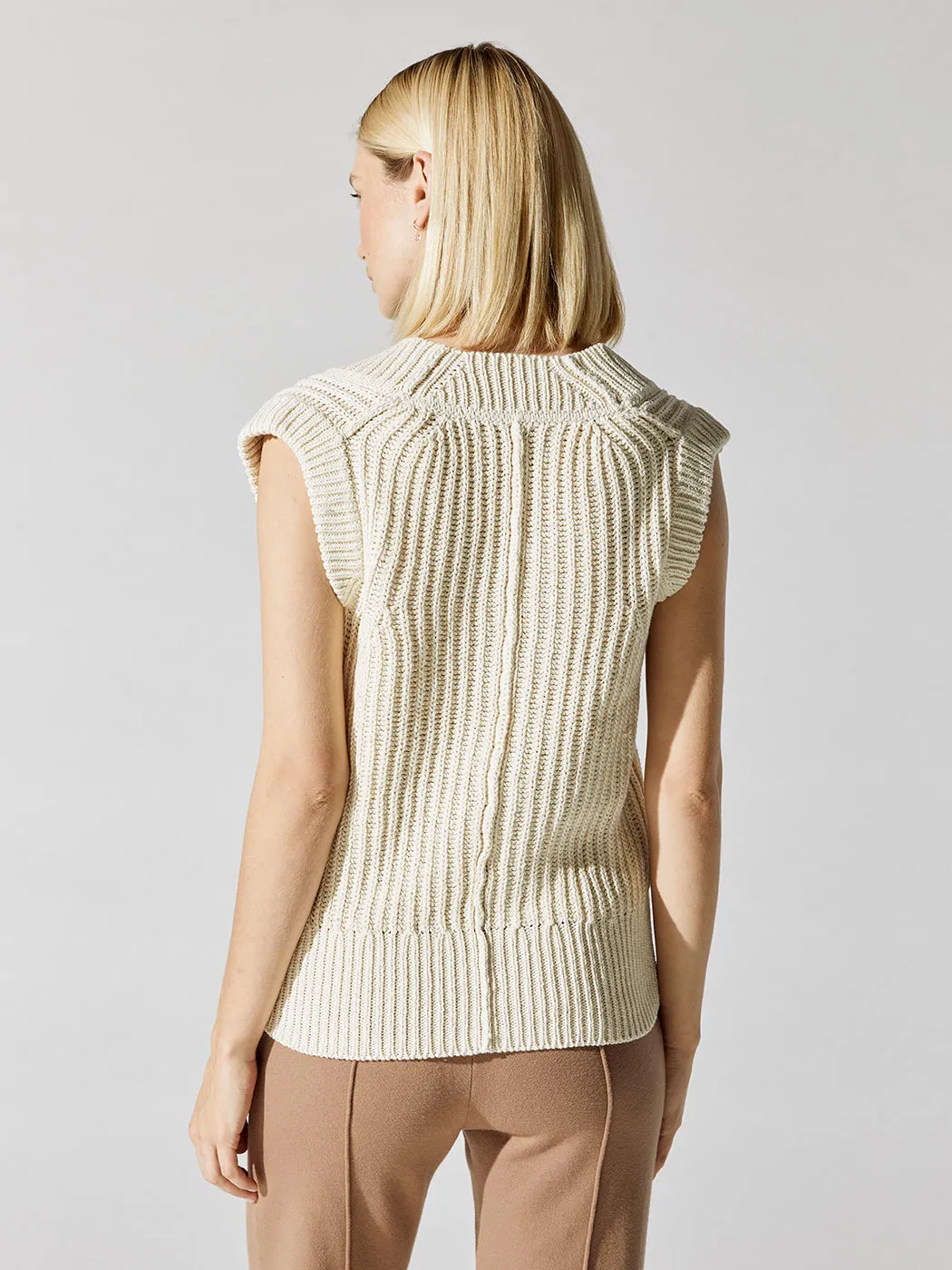 Uma Sleeveless Top - Vanilla sold by Carbon38 product image thumbnail 4