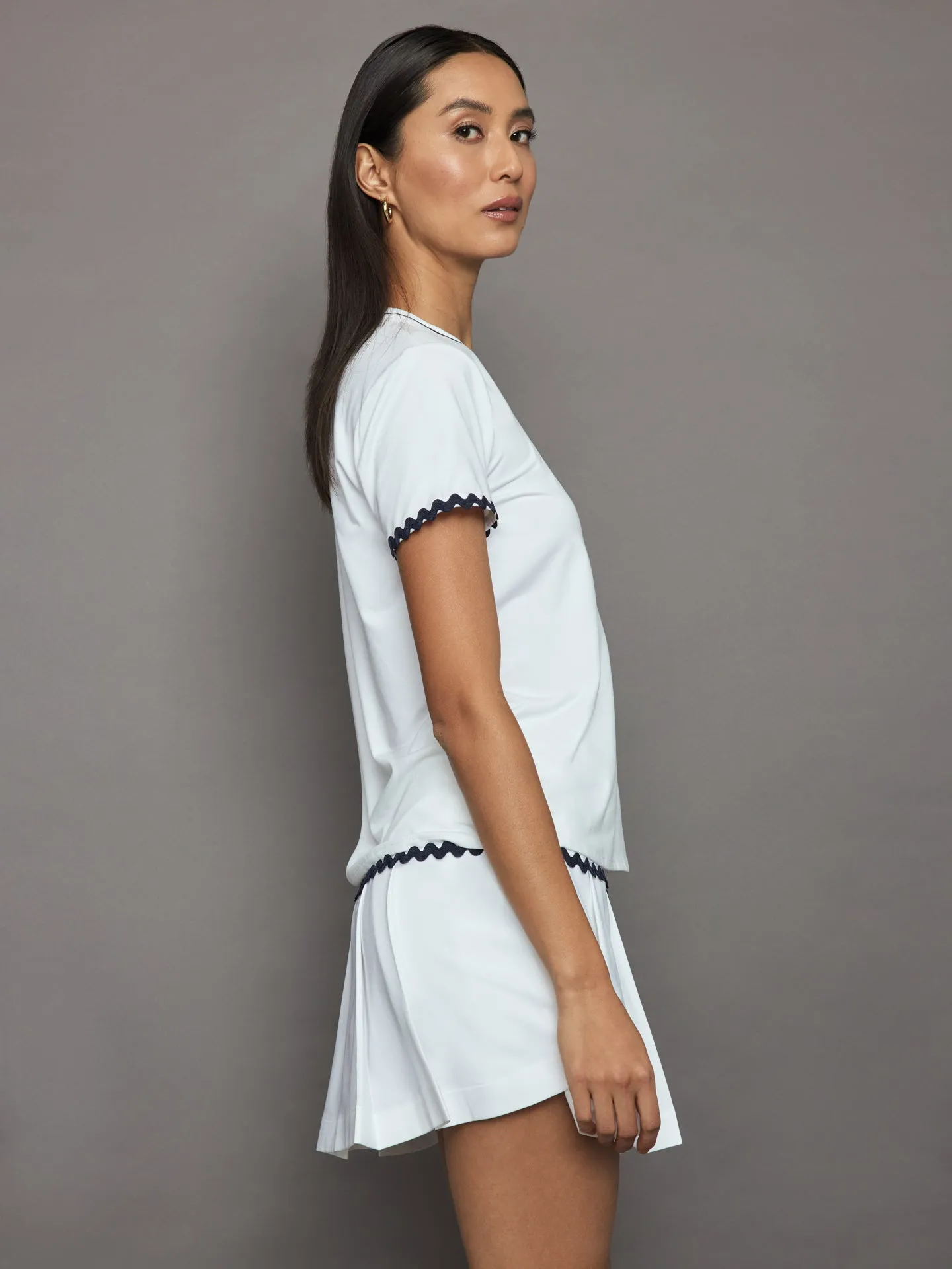 Elodie Performance Tee - White sold by Carbon38 product image thumbnail 3