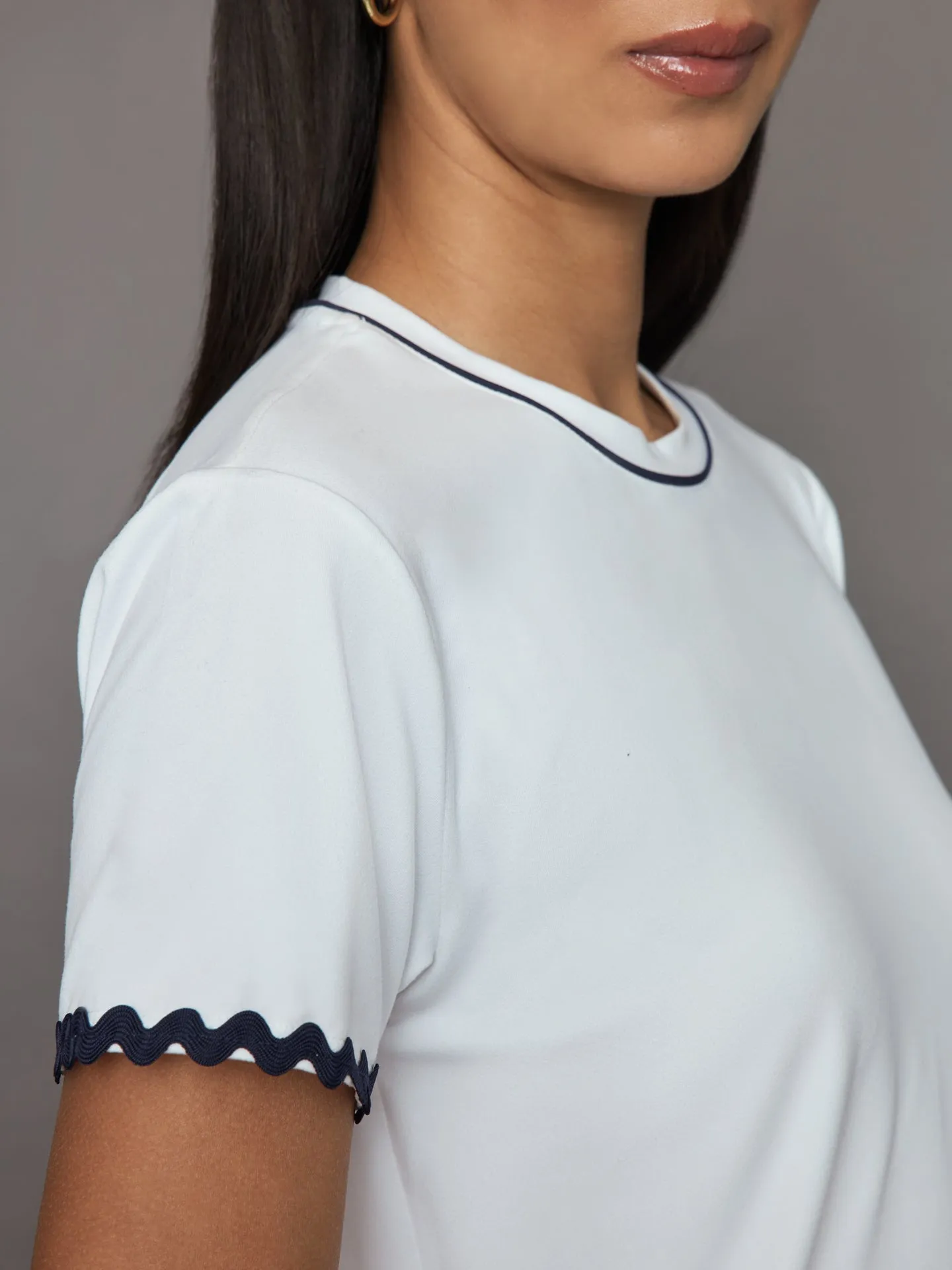 Elodie Performance Tee - White sold by Carbon38 product image thumbnail 5