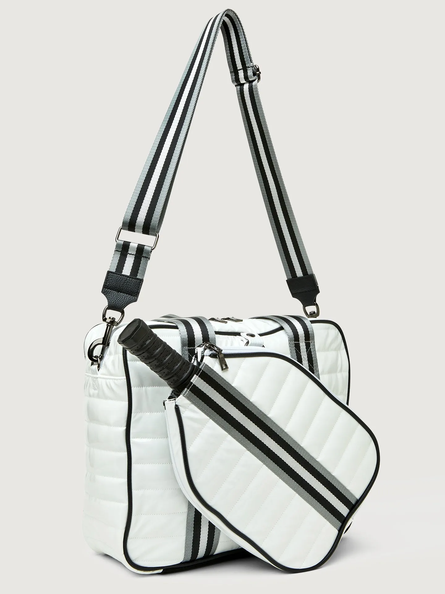 Sporty Spice Pickleball Bag - Pewter/ Black/ White Web sold by Carbon38 product image thumbnail 3
