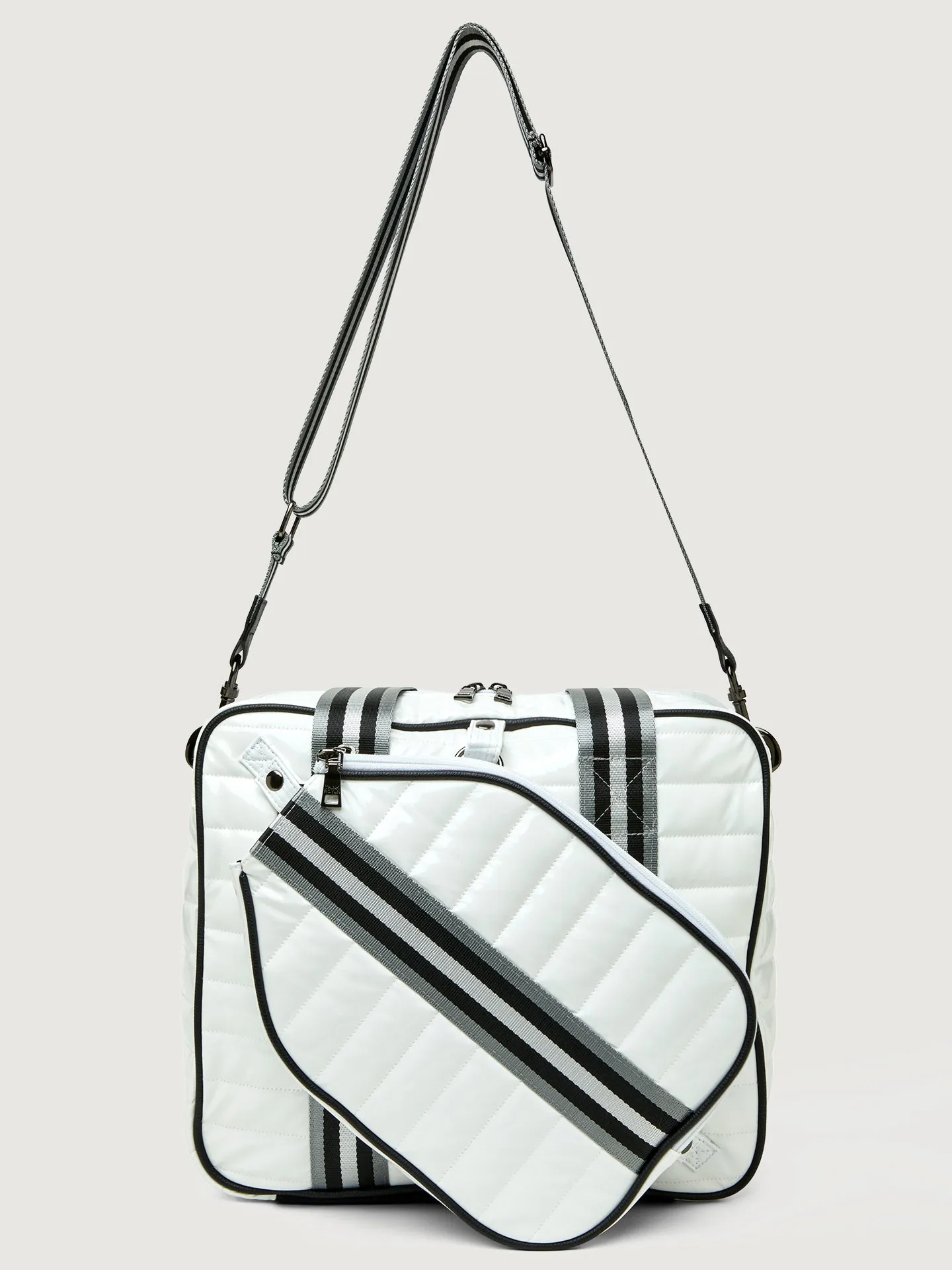 Sporty Spice Pickleball Bag - Pewter/ Black/ White Web sold by Carbon38