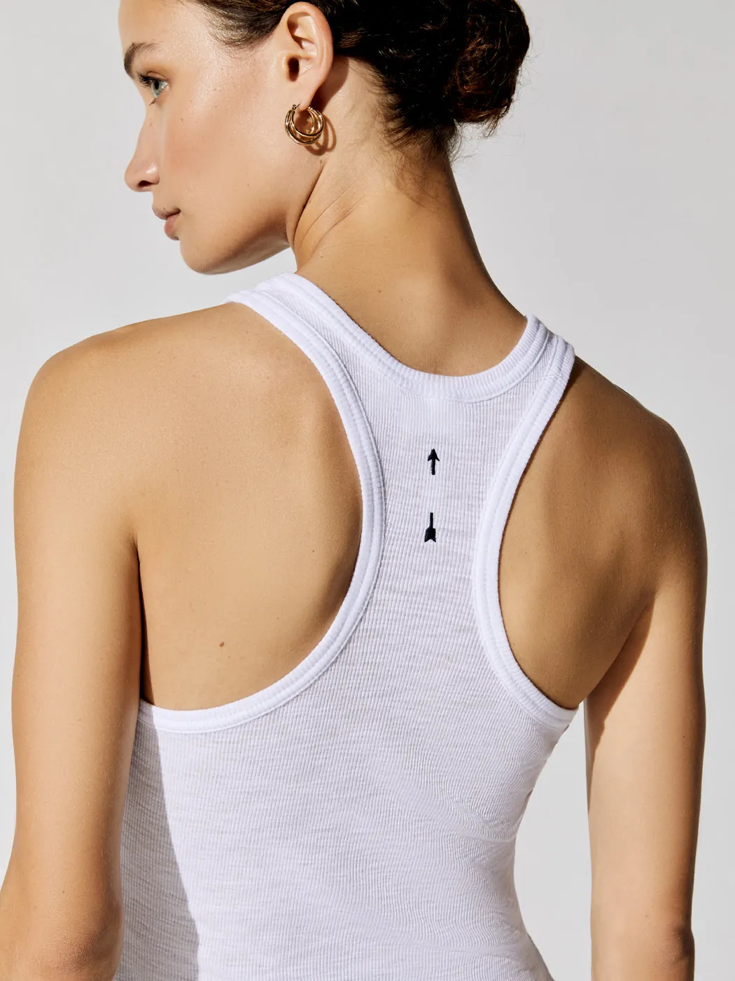 Frankie Rib Tank - White sold by Carbon38 product image thumbnail 4