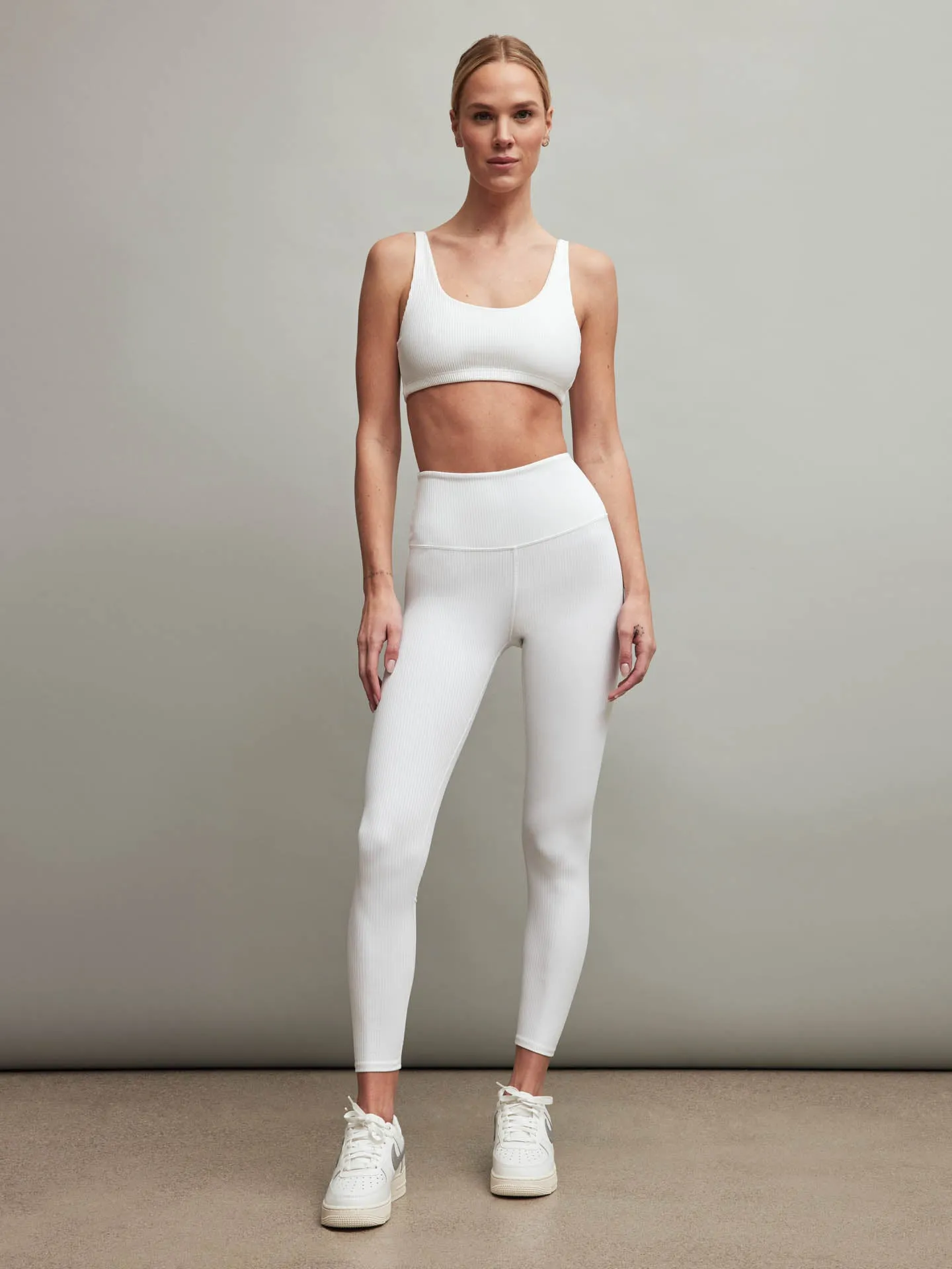 Ribbed Bra - White sold by Carbon38