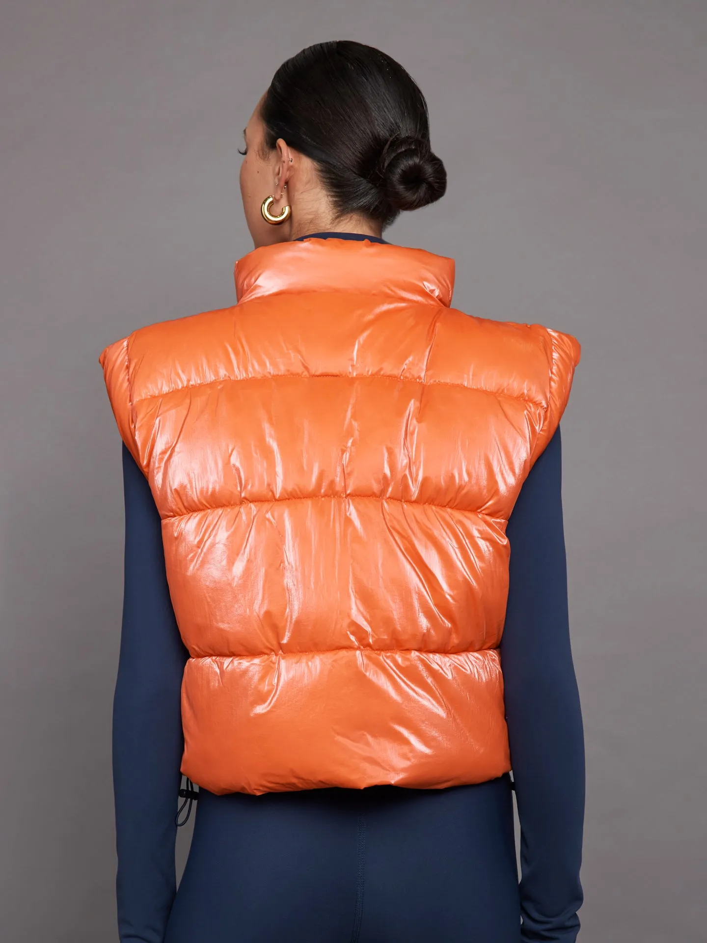 Puffer Vest - Orange sold by Carbon38 product image thumbnail 4