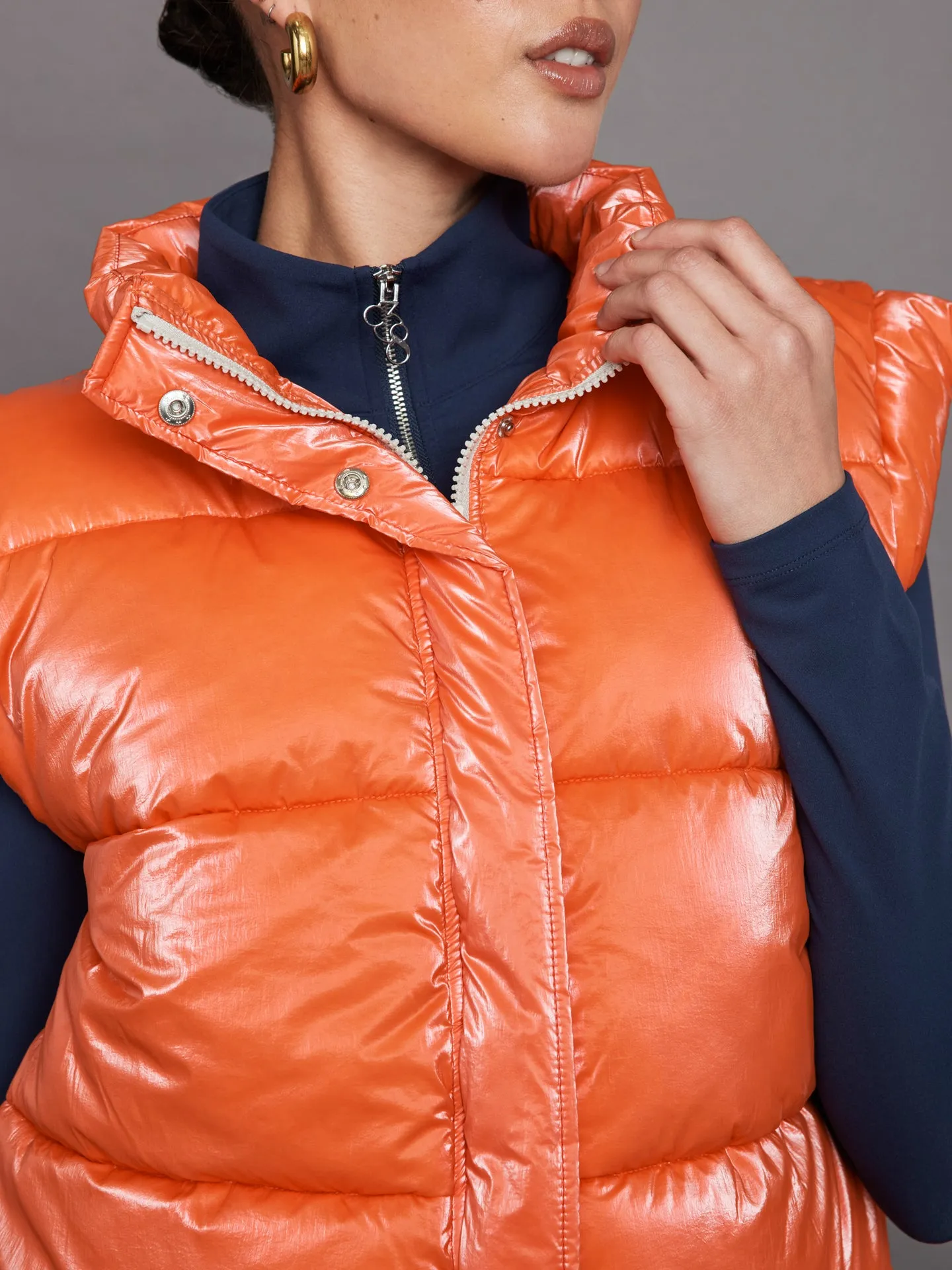 Puffer Vest - Orange sold by Carbon38 product image thumbnail 5