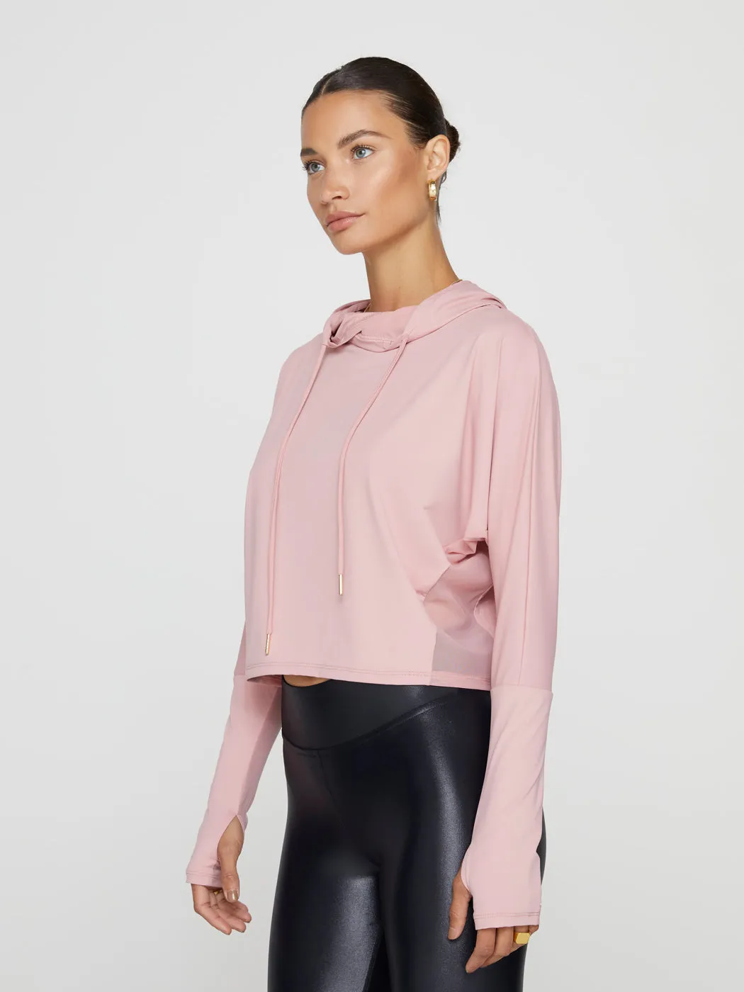 Crop Hoodie - Blush sold by Carbon38 product image thumbnail 5