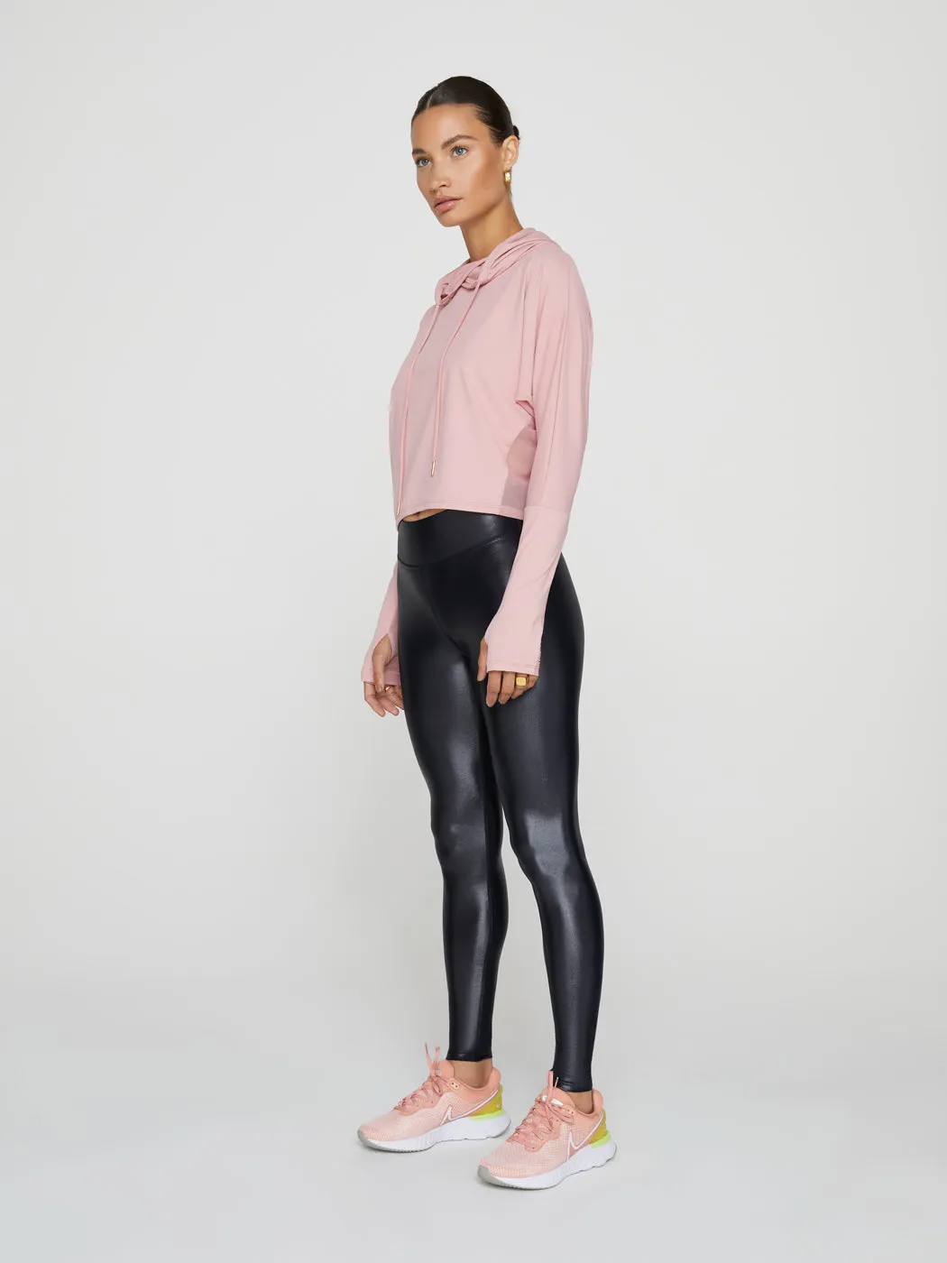 Crop Hoodie - Blush sold by Carbon38 product image thumbnail 2