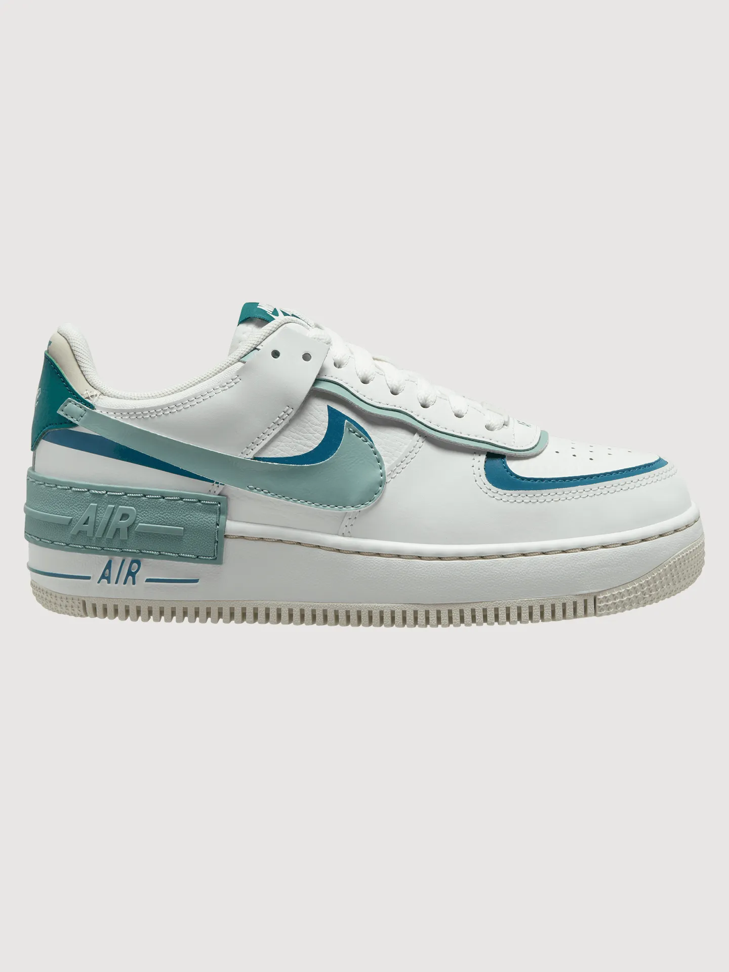 W AF1 SHADOW - SUMMIT WHITE/MINERAL-INDUSTRIAL BLUE sold by Carbon38