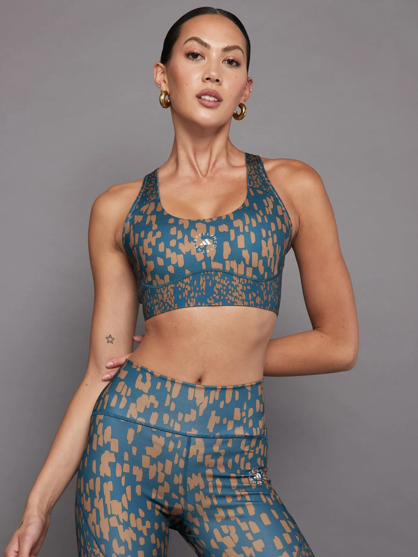 adidas by Stella McCartney TruePurpose Power Impact Training Medium Support Bra - Tech Mineral/Timber sold by Carbon38 product image thumbnail 2