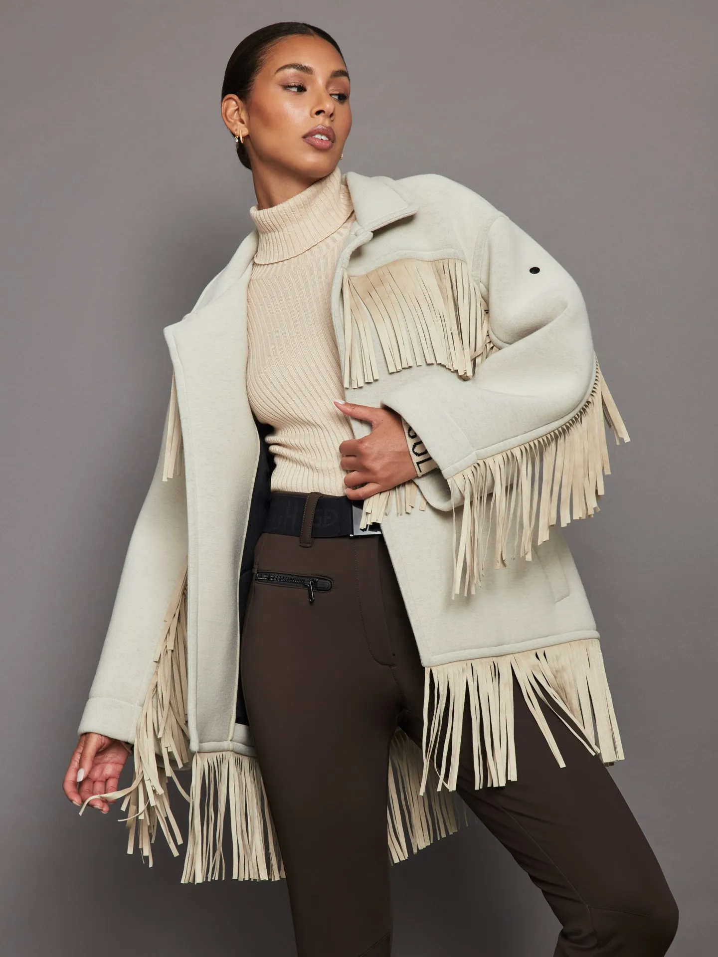 Fringe Jacket - Champagne sold by Carbon38 product image thumbnail 5