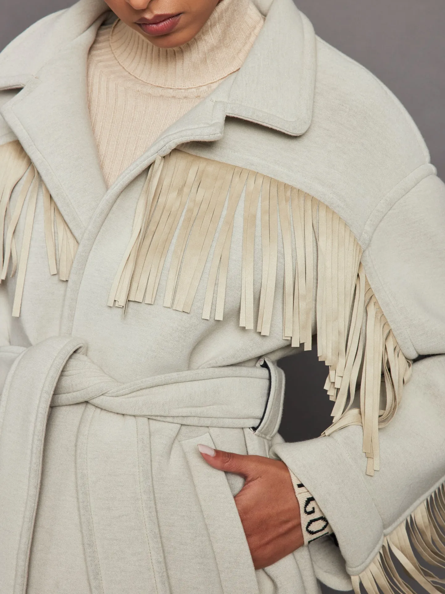 Fringe Jacket - Champagne sold by Carbon38 product image thumbnail 4