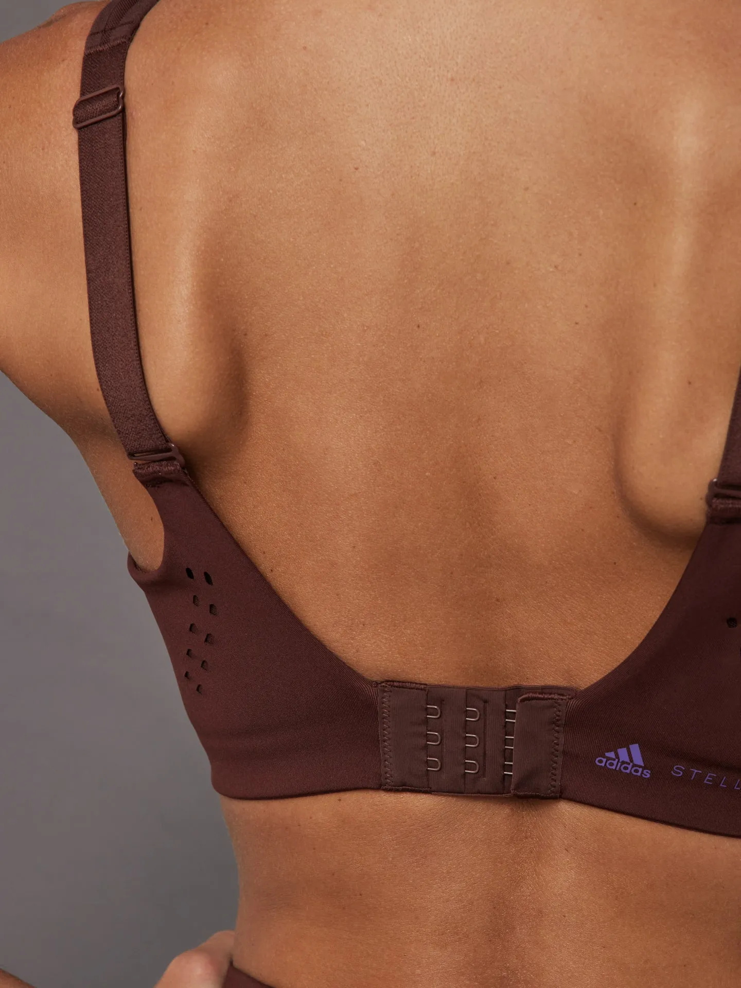 aSMC TruePace High Support Sports Bra - bitter chocolate-smc/deep lilac sold by Carbon38 product image thumbnail 4