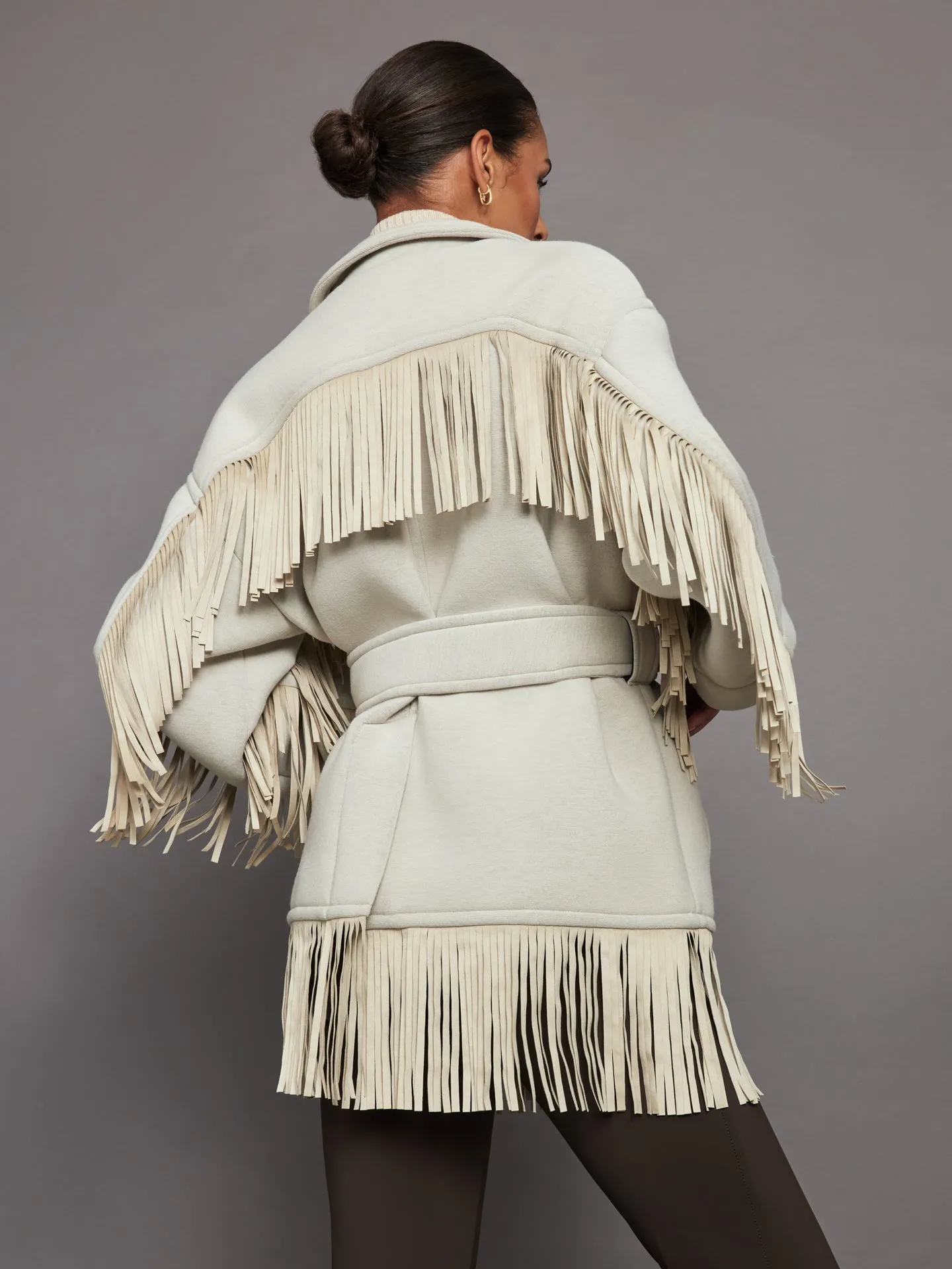 Fringe Jacket - Champagne sold by Carbon38 product image thumbnail 3
