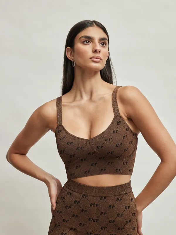 Cabaret Top - Harlequin Camel sold by Carbon38