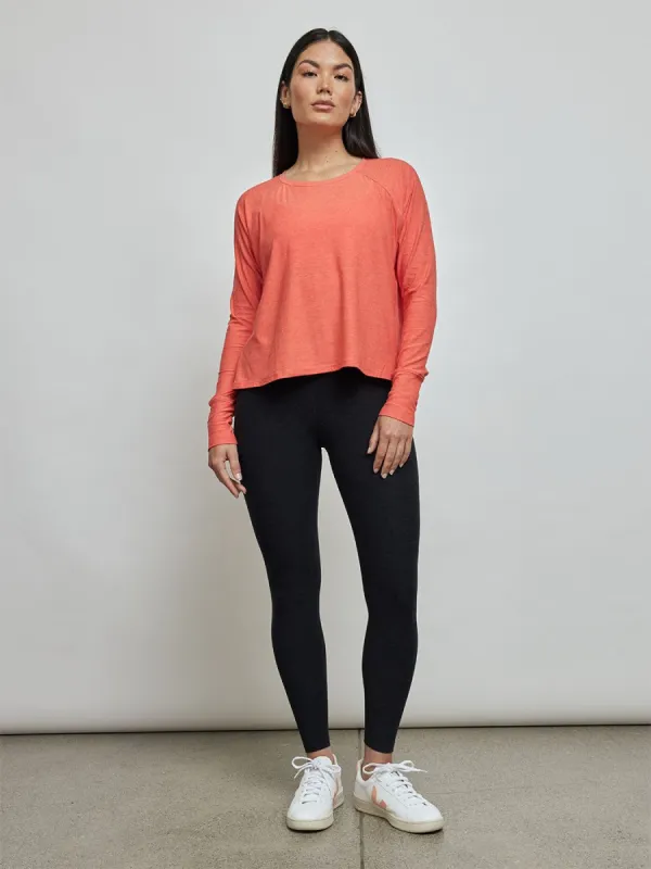 Featherweight Daydreamer Pullover - Fresh Coral Heather sold by Carbon38